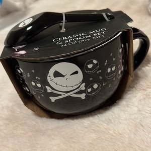 Nightmare before Christmas, ceramic mug, and spoon set